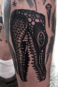 dinosaur tattoo by Andy